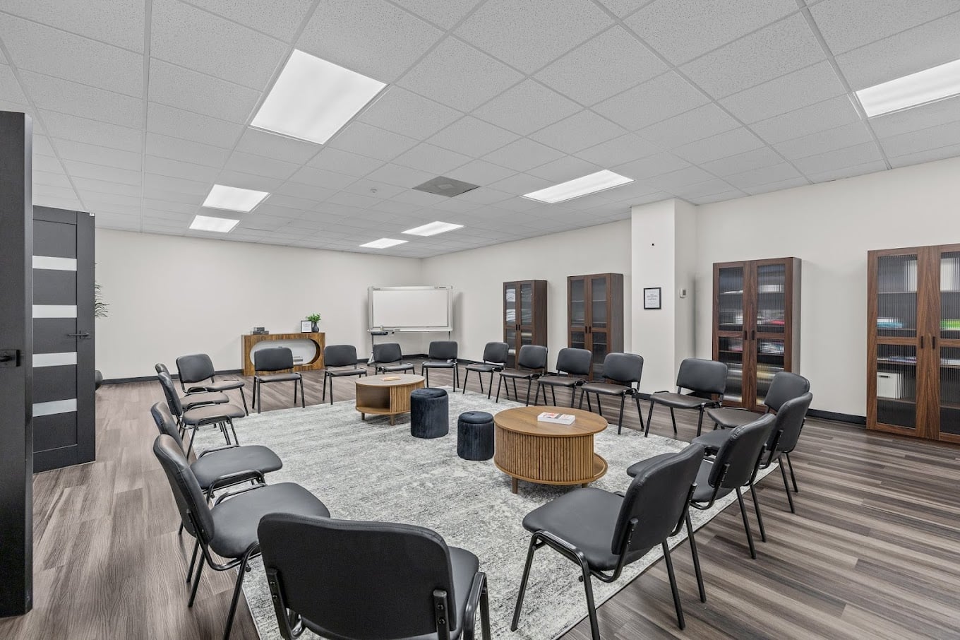 Comfortable common area inside the Charlotte, North Carolina facility